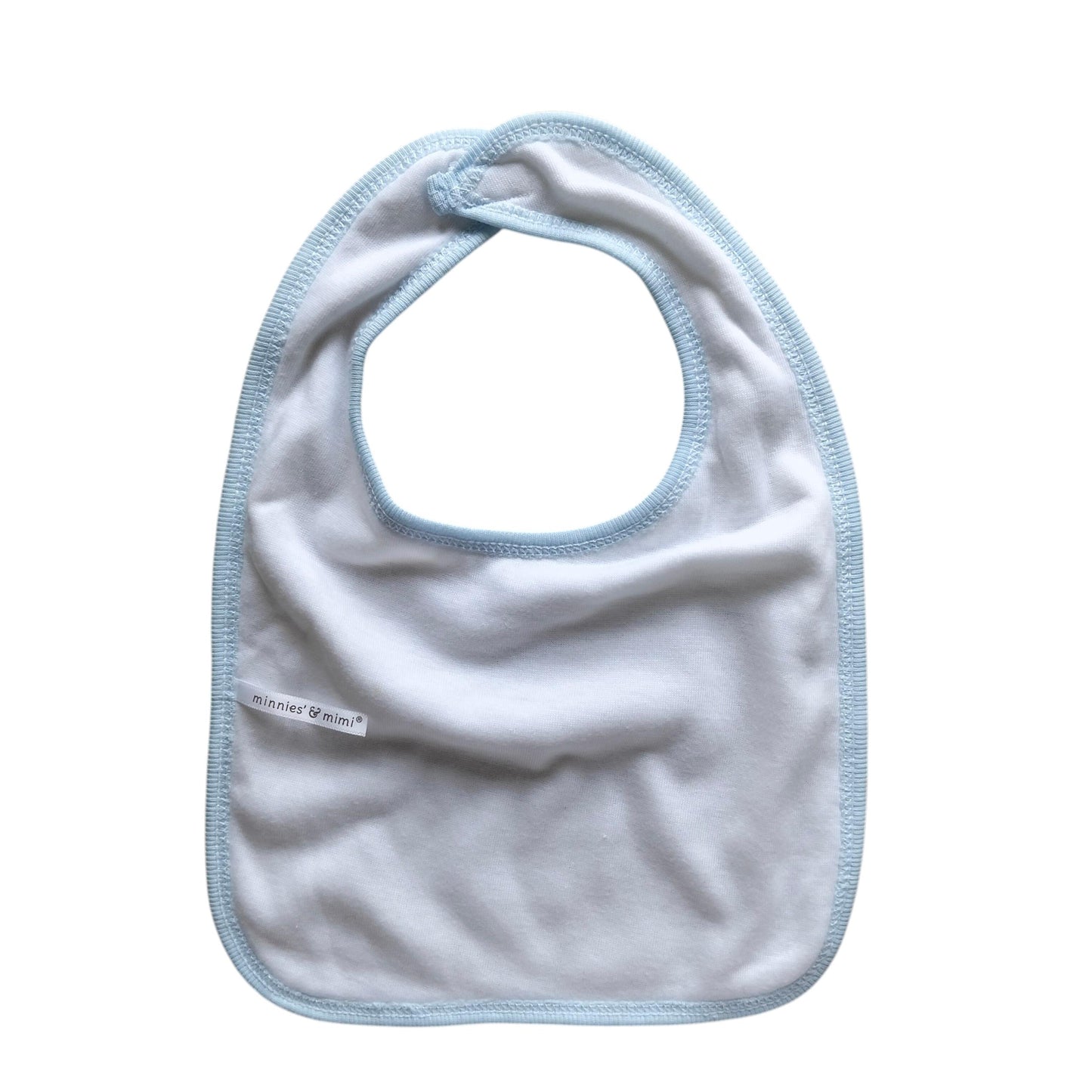 Minnies' & Mimi Cotton Towellette Bibs w/ Button for Newborns, Infants, Toddlers (0–6 Months) (6–12 Months) (1–3 Years) Available W,WP,WB 1pcs