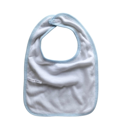 Minnies' & Mimi Cotton Towellette Bibs w/ Button for Newborns, Infants, Toddlers (0–6 Months) (6–12 Months) (1–3 Years) Available W,WP,WB 1pcs