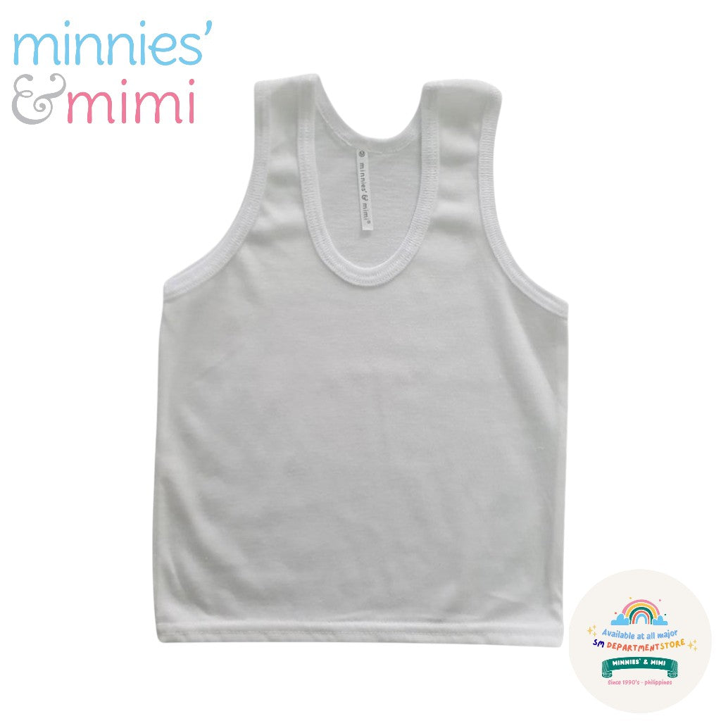 Minnies' & Mimi Cotton Sando for Toddler Available in White, Mint Green and Blue Sizes Small Medium Large