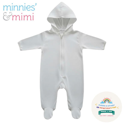 Minnies' and Mimi Onesies Full Body Jump Suit Long Sleeves Cotton by for 0-3 Months New Born Available in Pink, Blue, Mint Green Yellow White also with Piping Design