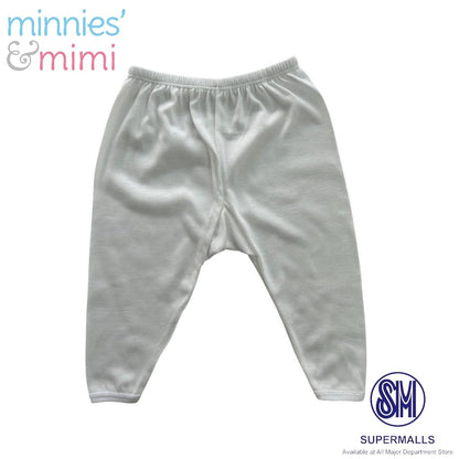 Minnies' & Mimi Cotton New Born Pajama Bottoms For 0-6 Months Available in White, Mint Green, Blue, Yellow and Pink