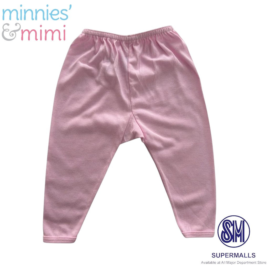 Minnies' & Mimi Cotton New Born Pajama Bottoms For 0-6 Months Available in White, Mint Green, Blue, Yellow and Pink