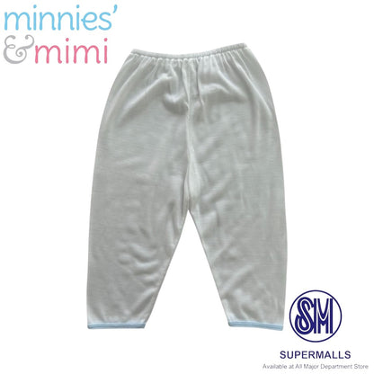Minnies' & Mimi Cotton New Born Pajama Bottoms For 0-6 Months Available in White, Mint Green, Blue, Yellow and Pink