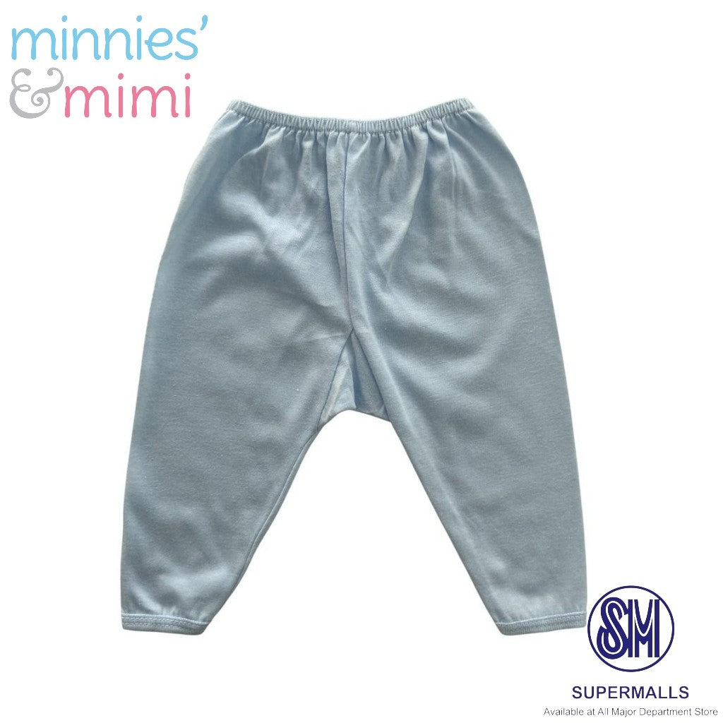 Minnies' & Mimi Cotton New Born Pajama Bottoms For 0-6 Months Available in White, Mint Green, Blue, Yellow and Pink