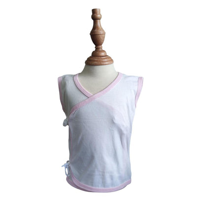 Minnies & Mimi Baby Sleeveless Wrap Shirt Breathable Lightweight Soft 3pcs Baby Newborn 0-6 Months