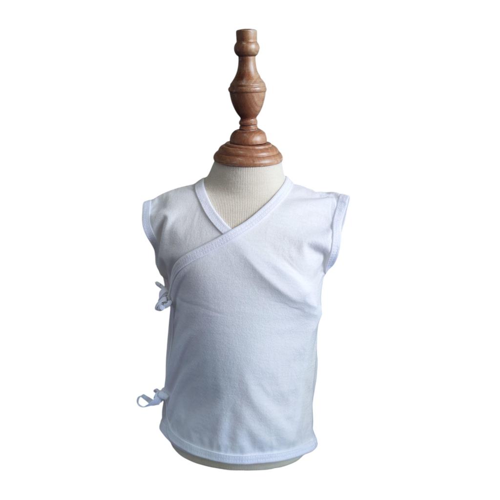 Minnies & Mimi Baby Sleeveless Wrap Shirt Breathable Lightweight Soft 3pcs Baby Newborn 0-6 Months