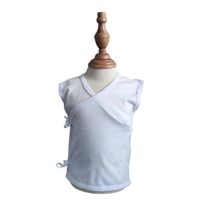 Minnies & Mimi Baby Sleeveless Wrap Shirt Breathable Lightweight Soft 3pcs Baby Newborn 0-6 Months